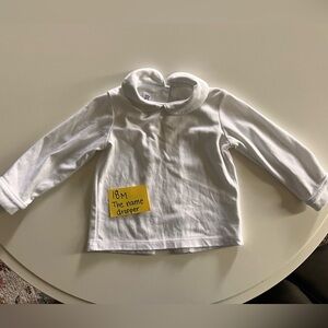 The name dropper white shirt for under the smocked outfits